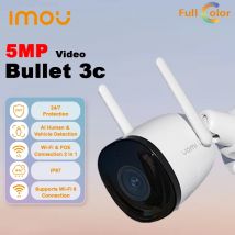 IMOU Bullet 3C 5MP 3.6MM telecamera IP Outdoor WIFI rilevamento del veicolo IP67 visione notturna protezione di sicurezza telecamere intelligenti