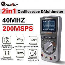 Tooltop et827 2-in-1 digitales Oszilloskop-Multimeter 200msps Abtastrate 40MHz analoge Bandbreite unterstützt Wellenform speicher