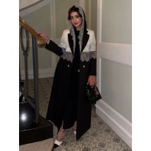 Eid Women Abaya Scarf Lace Dubai Women Open Dress Abaya Muslim Islam Party Arab Long Robe Morocco Caftan Jalabiya Ramadan 2025