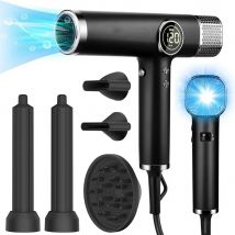 110000 RPM profesjonalna suszarka do włosów bezszczotkowa suszarka nadmuchowa z jonami ujemnymi 1800W potężna niskoszumowa 5 w 1 Salon Hair Airwrap Styler
