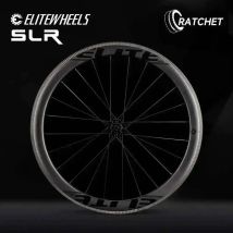 ELITEWHEELS Carbon-Laufräder 700c Rennrad 3K Twill Bremsfläche Clincher Tubeless Ratchet-System 36T Straight Pull Nabe SLR
