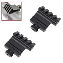 Tattico 4 Slot Angolo di 45 Gradi Offset 20mm Picatinny Weaver Rail Caccia per Rifle Scope Strumenti Accessori