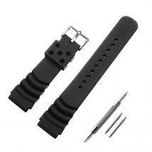 ADDIESDIVE Watch Strap 20mm 22mm Stainless steel Buckle Rubber Strap Premium Soft Rubber Bracelets Watchband Dive Watches