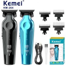 Kemei KM-264 tagliacapelli digitale ad alta definizione salon rasatura tagliacapelli set con forte potenza intaglio tagliacapelli elettrico