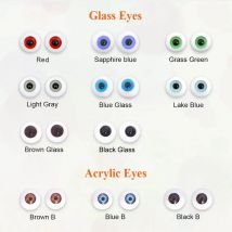 Puppe BJD Augapfel Glas Acryl Sicherheit Tier Spielzeug Augapfel 1/3 1/4 1/6 1/8 Grau Grün Blau 6 8 10 12 14 16 18mm BJD Zubehör