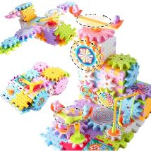 Zestaw zabawek do budowania przekładni elektrycznej dla dzieci Zestaw przekładni obrotowej z napędem elektrycznym Zestaw dużych klocków konstrukcyjnych STEM