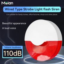 Ich Alarm 110DB Flash LED Strobe Licht Verdrahtete Sirene Arbeit Für Wifi GSM PSTN Home Security Einbrecher Alarm System 433 MHz