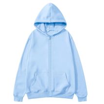Men/Women zipper cardigan Hoodies pure color Casual Jacket Coats Fleece spring Autumn Sweatshirts Sports Streetwear men tops