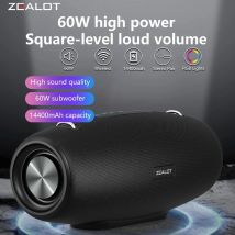 Bezprzewodowy głośnik Zealot S67 z paskiem na ramię, zewnętrzny, wodoodporny, przenośny głośnik z głośnym stereo i głośnym basem, czas odtwarzania 40 godzin
