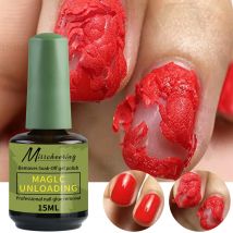 Misscheering 15ml Magiczny Szybki Żelowy Środek do Usuwania Lakieru do Paznokci UV Soak Off Półtrwały Lakier do Paznokci Narzędzia do Usuwania Manicure