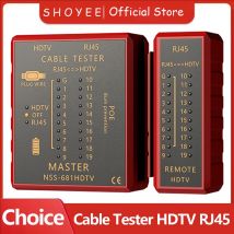 Multifunctional Network Cable Tester HDMI Compatible RJ45 8P8C LAN POE Anti-Burn RJ11 Telephone Line Test Tool Network Repair