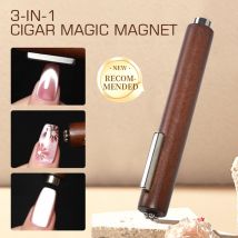 3 IN 1 Multi-function Nail Art Magnetic Rod 3D Cat Eye Strong Magnet Stick UV LED Gel Polish Magic Effect Manicure Design Tools
