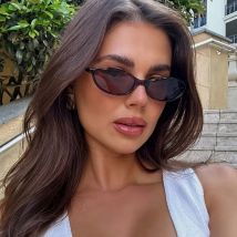 Eleganti occhiali ovali unisex alla moda: montatura piccola, accessorio alla moda e versatile per lo stile quotidiano