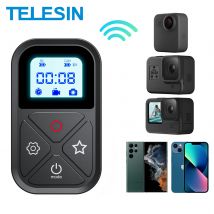 TELESIN Telecomando Bluetooth per GoPro Hero 13 12 11 10 9 con cinturino da polso 80M Telecomando intelligente wireless per accessori GoPro