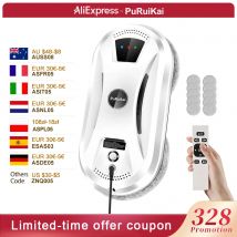 PuRuiKai AI Robot per la pulizia delle finestre Pulitore automatico intelligente senza striscia per finestre/piastrelle/puertas in vetro Autopulente Ultra silenzioso