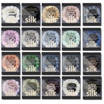 Luxurious 100% Natural Silk Solid Color Hair Ties High Quality Hair Scrunchies Women Big Hairbands Hair Accessories