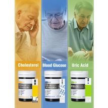 Cofoe Cholesterol&Blood Glucose&Uric Acid 3 in1 test strips&lancets only for 3 in 1 Detector GUT02 Health Care