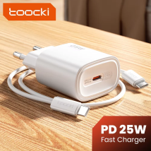 Toocki 25W USB Mini Charger PD Fast Charge Support PPS Type C Phone Charger For iPhone 17 16 15 14 Pro Max Samsung S23 S24 S25
