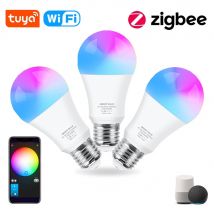 18W 15W Zigbee 3.0 Led Light Bulb RGB+WW+CW E27 Tuya Wifi Smart Home Led Lamp Compatible With Alexa Amazon Google Assistant