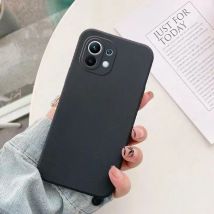 Ultra cienkie etui z płynnego silikonu do Xiaomi Mi 11 11T Mi11 lite NE 5G 12 12T 12S 12X 10T Pro, silikonowe etui na telefon