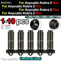 1 ~ 10 stücke für anycubic kobra 2 Großhandels düsen für kobra2/kobra2 pro/neo kobra2 plus/max gehärtete 3D-Druckerdüse