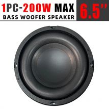 1 Stück 6,5-Zoll-Auto-Subwoofer, 200 W Audio-Lautsprecher, 4 Ohm, Auto-Komponente, Stereo-Modifikation für Auto- und Heimkinosystem-Upgrade