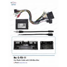 Car Radio stereo CANBus Cable Android Head Unit Power Wiring Harness Socket Connector CAN Bus Decoder for Ford Fiesta 2012