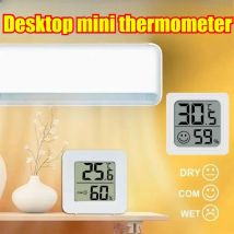 Mini LCD Cyfrowy Termometr Higrometr Wewnętrzny Miernik Temperatury i Wilgotności Powietrza z Czujnikiem, Zestaw Stacji Pogodowej
