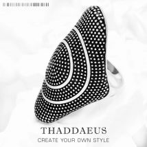 Large Statement Ring Kathmandu,Fine Jewerly For Women Men Autumn Brand New Gift In 925 Sterling Silver