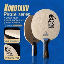 KOKUTAKU Tischtennisschläger 9-lagiges Holz Aryl Carbon Tischtennisschläger Professioneller Ping-Pong-Paddelschläger Arc Fast Attack