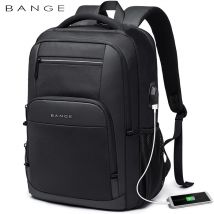 BANGE Wasserdichter Reiserucksack mit USB-Ladeanschluss, passend für 15,6-Zoll-Laptop-Rucksäcke für Männer und Frauen, Teenager-Schultaschen