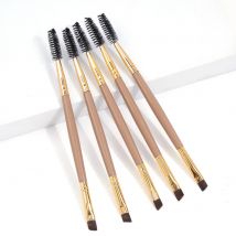 MAANGE 5 Piece/Set Eyeshadow Makeup Brushes Professional Double Ended Eyebrow Brush Comb For Women Cosmetic Beauty Make Up Tools