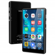 80GB (64GB+16GB) MP3 player for Android with Bluetooth and WiFi, 4.0-inch full touch screen Built-in speakers, browser support