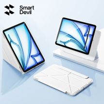 Custodia per tablet pieghevole SmartDevil con vetro temperato per iPad Air7 2025 iPad Pro 2024 Custodia protettiva per tablet magnetica