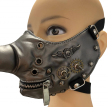 Steampunk-Stil lange Nase Pu Maske Halloween Party Dress Up Zubehör Cosplay Requisiten Männer und Frauen Motorrad Maske