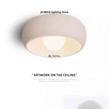 Japanese Wabi Sabi Cream Style Corridor Light New Creative Cloak Room Ceiling Light, Home Round Balcony Light