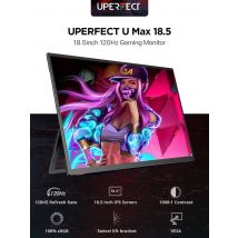 UPERFECT 18.5 Inch Computer Gaming Display Portable Monitor 120HZ IPS Laptop HDMI USB C External Screen With VESA Adjust Stand