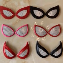 Spiderman Augen Zubehör Requisiten Cosplay Kopfbedeckung Maske Augen Brille Linsen Venom Strumpfhosen Zubehör Halloween Party Kostüm Requisiten