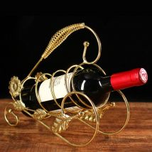 Metalldraht Wein regal Einzel flaschen halter stehen Tischplatte Wein Display Veranstalter Wein