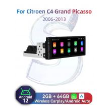 For Citroen C4 Grand Picasso 2006-2013 6.86" Screen 1 Din Radio Android Car Multimedia Stereo Head