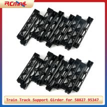 20PCS MOC 58827 95347 4667463 Nero Trave di supporto Triangolare 2x2x10 Colonna Trinario del treno Telaio di supporto