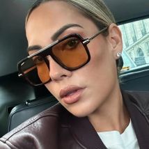 1 STÜCK Quadratische Persönlichkeit Große Rahmen Sonnenbrille 2025 Neue Retro Mode Trend Fahren UV-Schutz Sonnenbrille