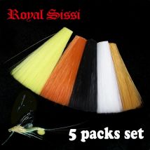 Royal Sissi 5colors set 1.5‘’long super fine mayfly tails watershed float microfiber nylon fiber synthetic fly tying material
