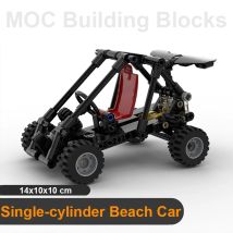 Strand Auto Bausteine Einzylinder Getriebe Verknüpfung Lenkrad Lose Teile Kind DIY Montage MOC Ziegel Spielzeug Ornamente