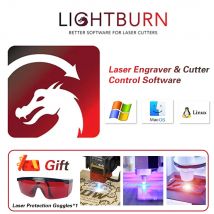 Tyvok LightBurn Core Chiave di licenza/GCODE Software di controllo con tutte le marche Controller per incisore laser compatibile Supporta Mac Wind