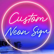 Letrero de neón personalizado, luz de neón LED de gran tamaño, decoración de pared para el hogar, eventos de negocios, letreros de nombre de neón personalizables para decoración de habitaciones