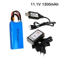 Batteria Lipo da 11,1 V 1000 mAh 1300 mAh per XK X450 FPV RC Drone Pezzi di ricambio Batteria ricaricabile 3S Spina XT30