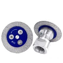 Tarcza diamentowa mini 50 mm z gwintem do cięcia kamienia, granitu, piaskowca, betonu, narzędzie do rzeźbienia, grawerowania i szlifowania.