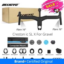 ULLICYC Creston IC SL x Vollintegrierte Kabelführung Rennradlenker T1000 Carbon Integriertes Gravel-Cockpit Di2 mit Halterung