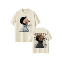 Chris Brown Graphic T-shirt Breezy Bowl XX Tour 2025 T Shirts Men Women Fashion Hip Hop Vintage Short Sleeve Oversized T-shirts